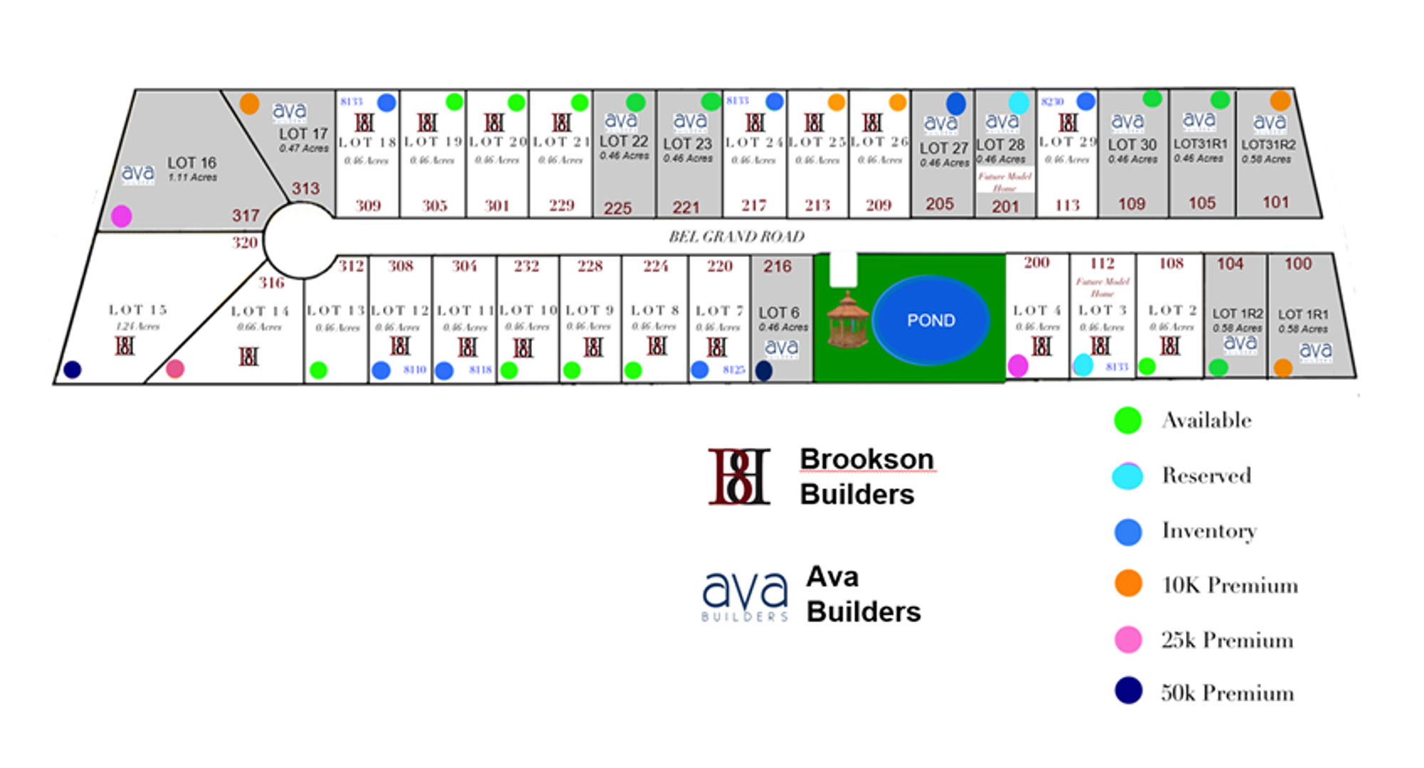 Bel Grand Estates Haslet Layout